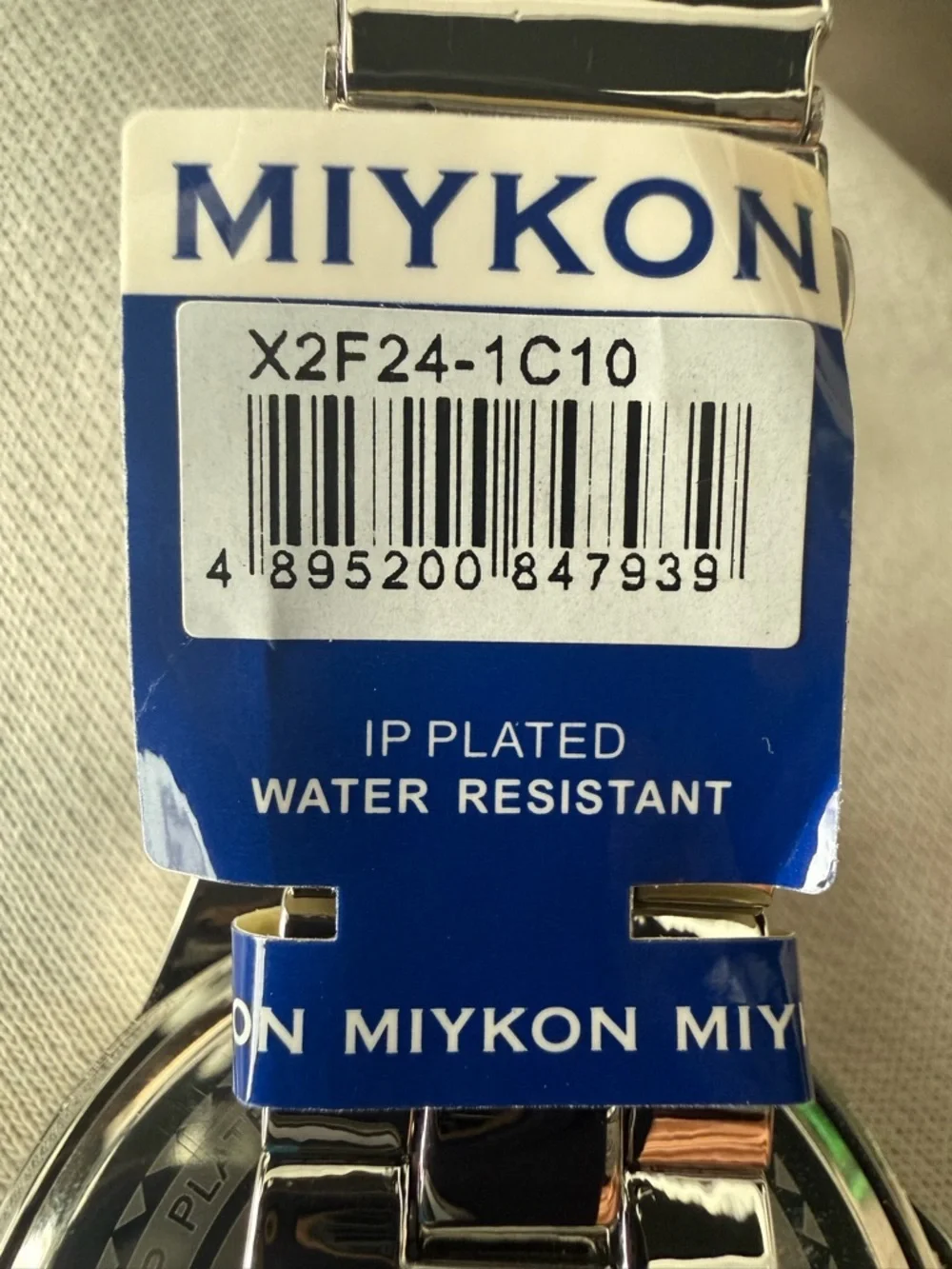 Miykon Men's Green Dial Stainless Steel Quartz Watch - Water Resistant